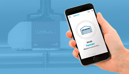 Application MyQ sur téléphone intelligent