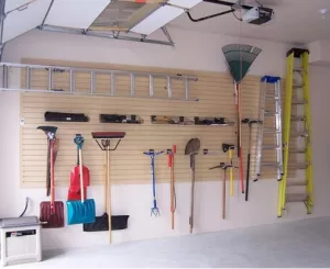 wood paneling to store seasonal items